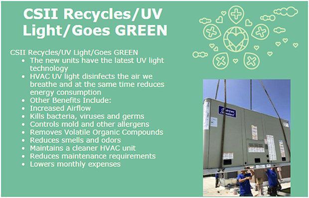 CSII Recycles - Goes Green
